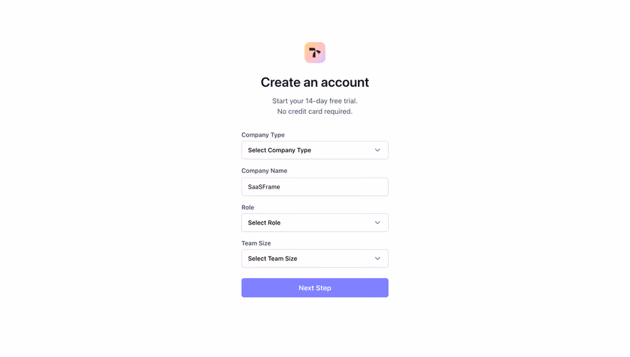 Tona Account Setup