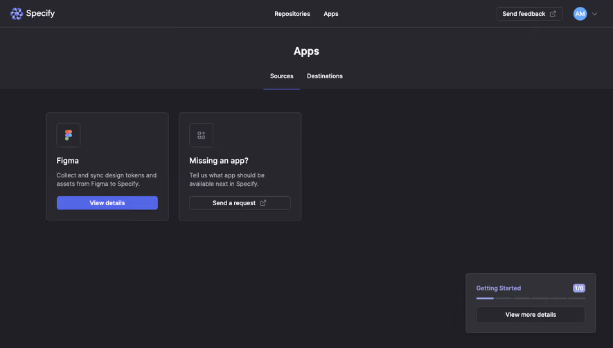 Specify Source apps list