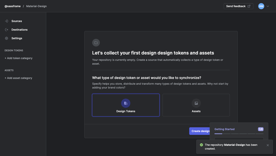 Specify Select repository source
