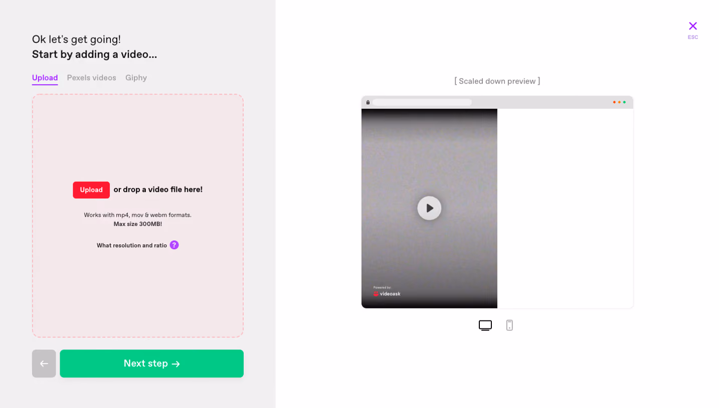 VideoAsk User Onboarding