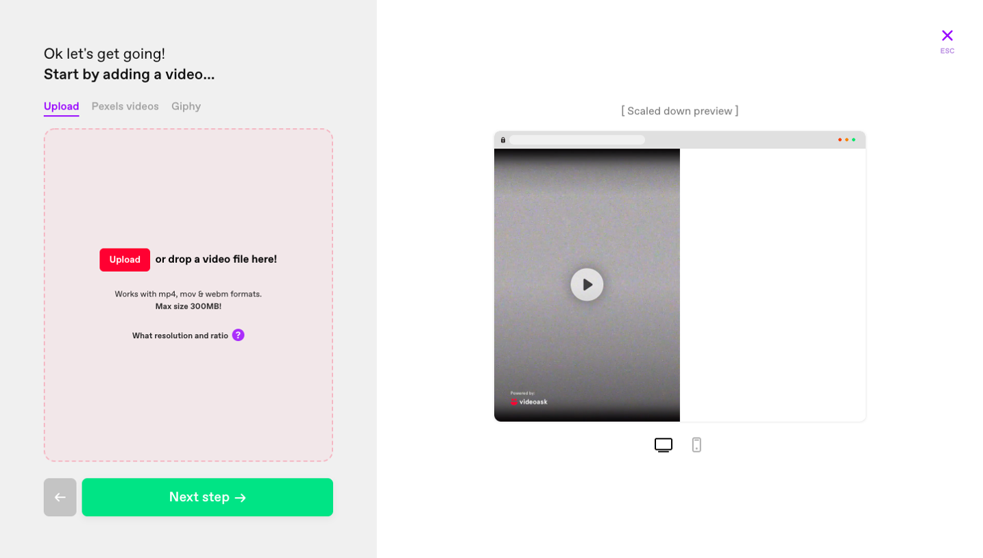 VideoAsk User Onboarding