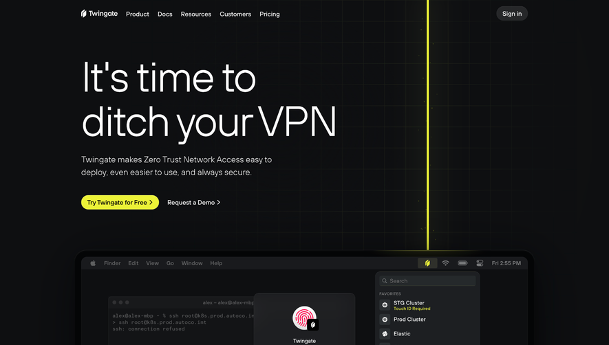 Twingate Landing Page
