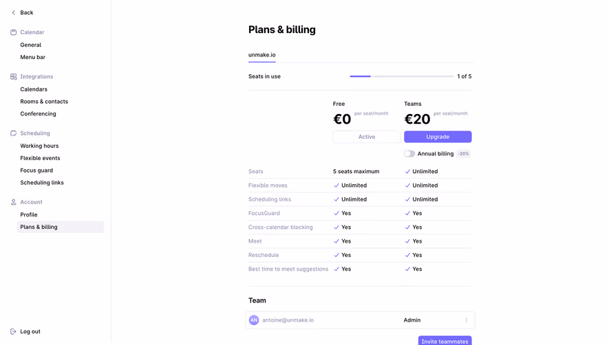 Rise Plans & Billing