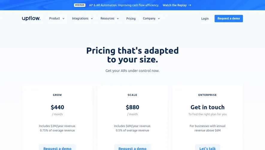 Upflow Pricing Page