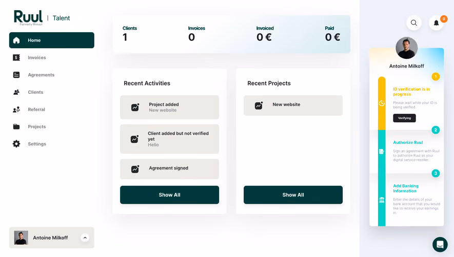 Ruul Dashboard