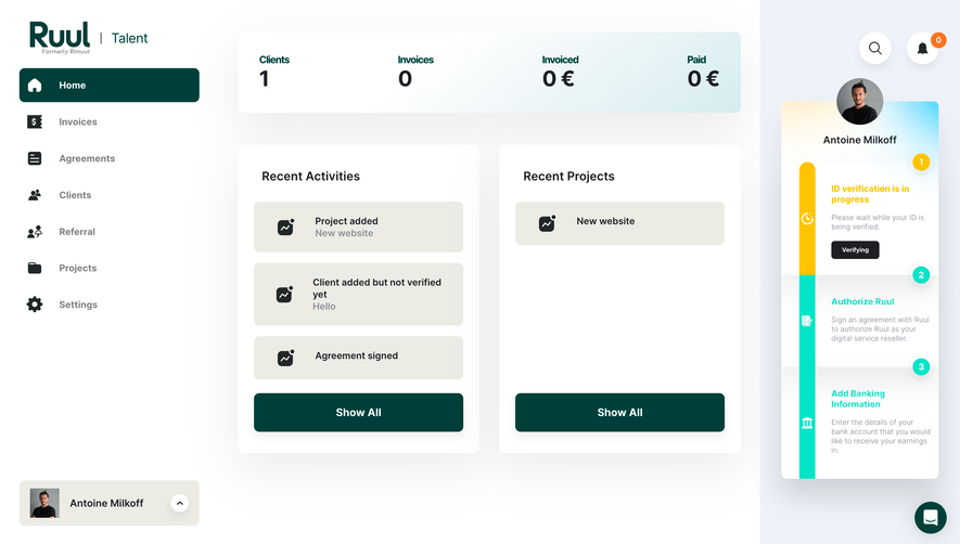 Ruul Dashboard