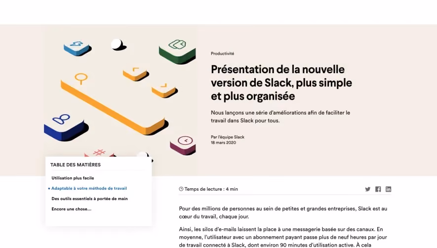 Slack ntroducing a simpler, more organized 