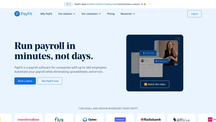 Payfit Landing Page