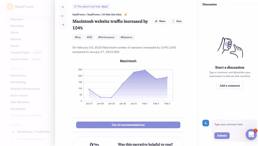 Narrative BI Analytics