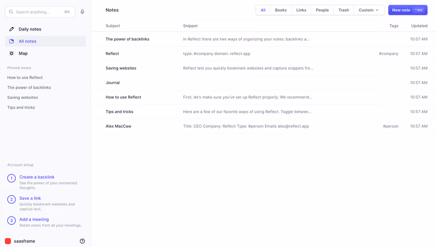 Reflect Dashboard