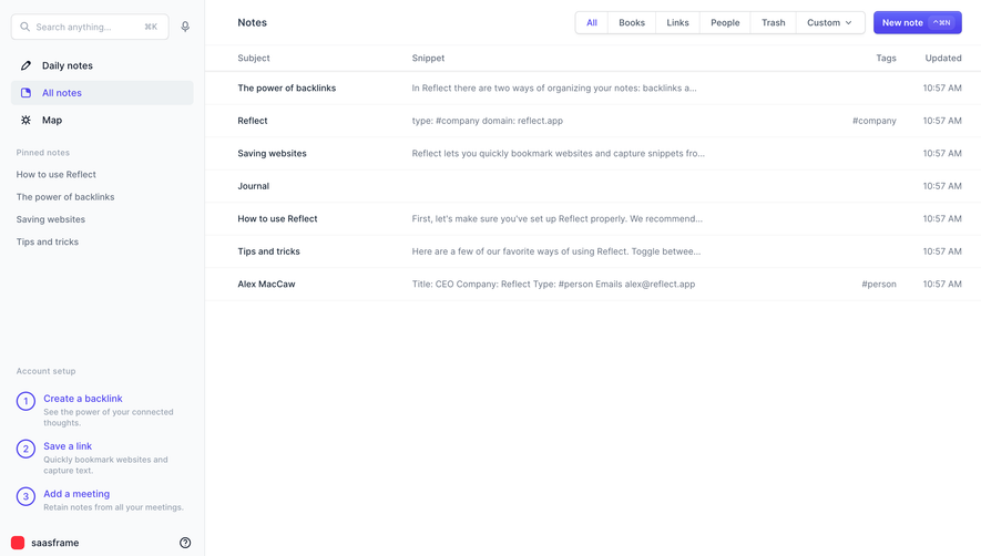 Reflect Dashboard