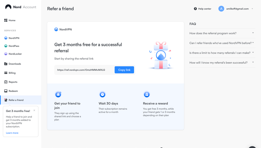Nord VPN Refer A Friend