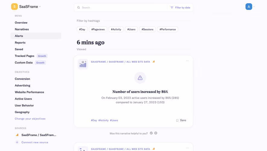 Narrative BI Dashboard