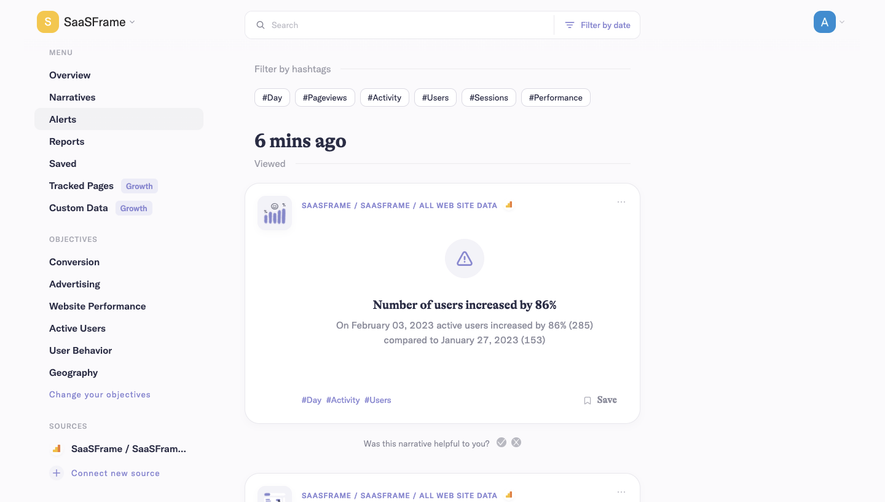 Narrative BI Dashboard