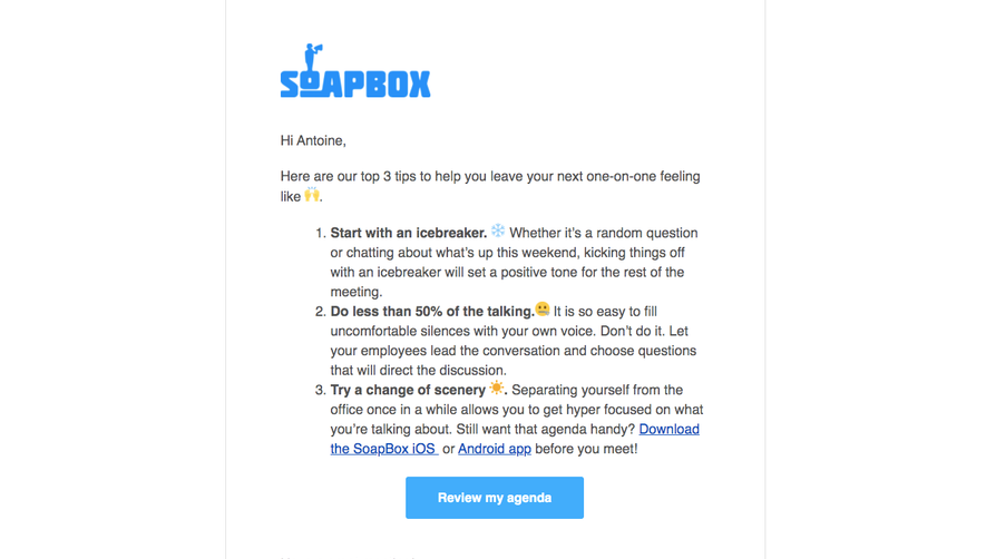 Hypercontext oapbox Onboarding Email Flow