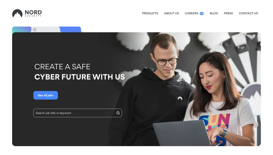 Nord VPN Careers Page
