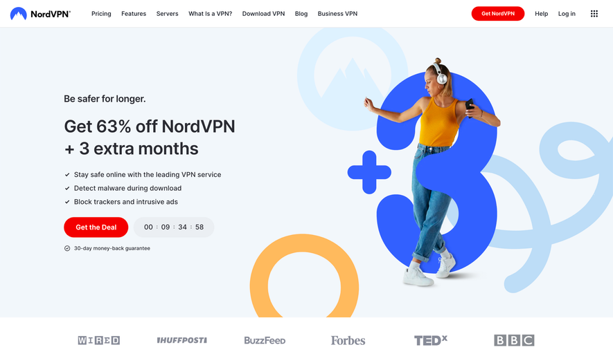 Nord VPN Landing Page