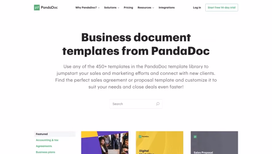 PandaDoc Template Library