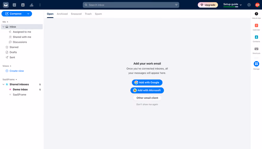 Front Empty Inbox