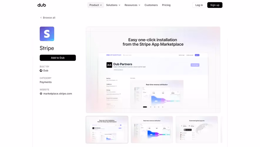 Dub Integrations Page