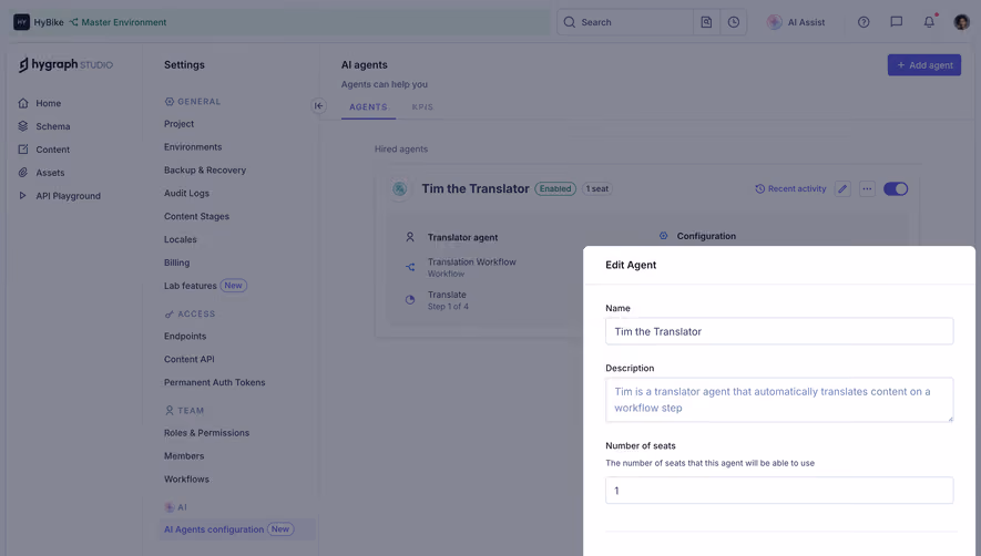 GraphCMS Edit digital asset modal