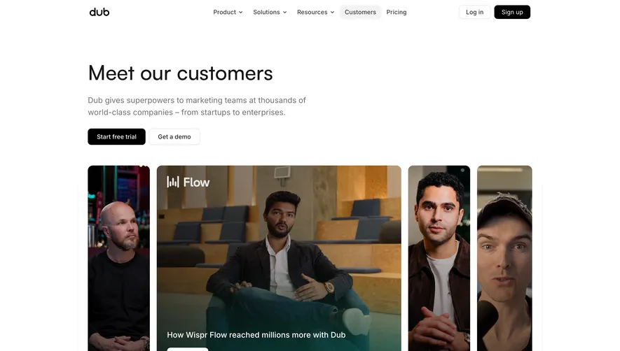 Dub Customers Page