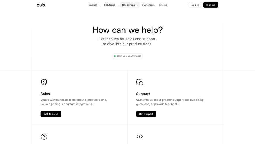 Dub Contact Page