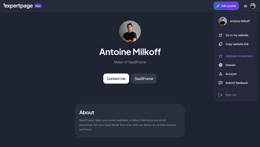 Expertpage Page Preview