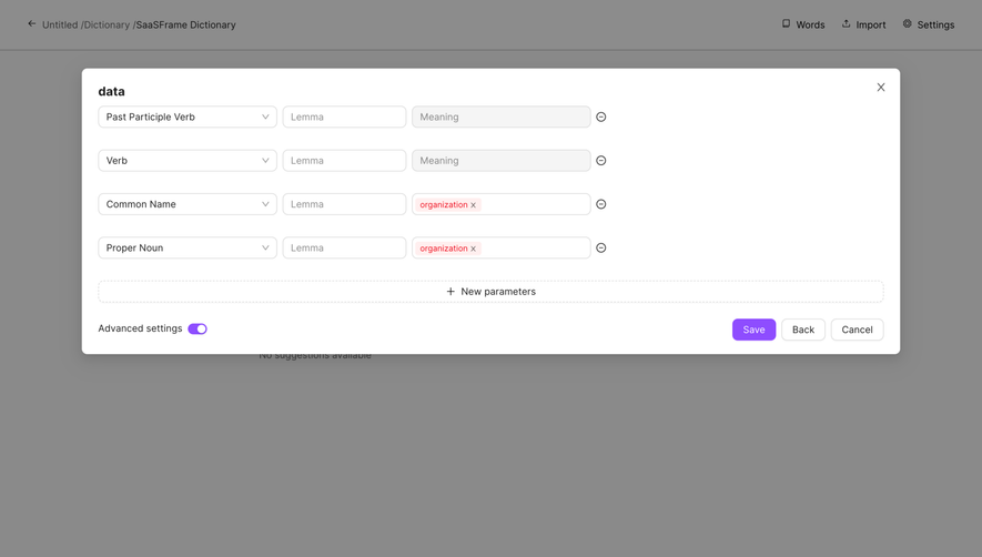 Lettria Create A Dictionary