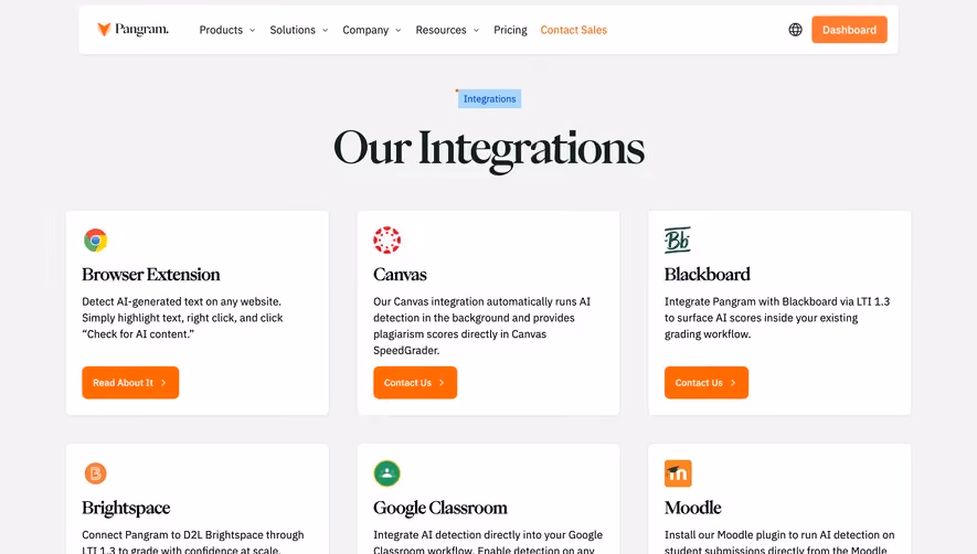 Pangram Integrations Library