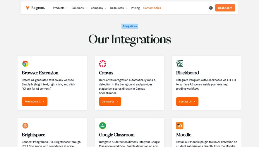 Pangram Integrations Library