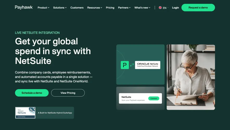 Payhawk Integrations Page