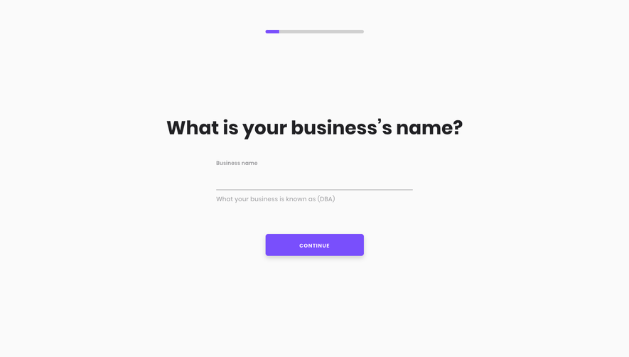 Melio Sign Up Flow