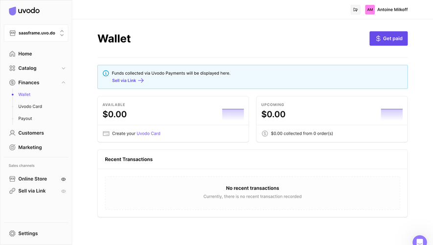 Uvodo Uvodo Dashboard