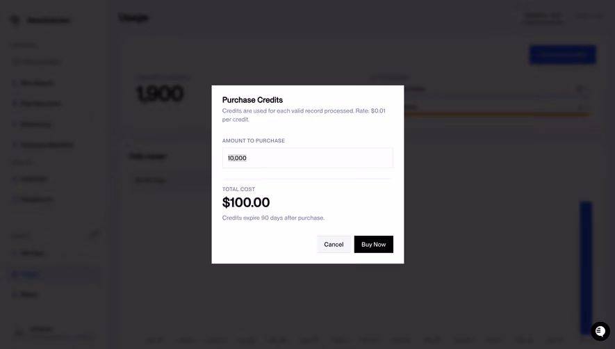 NewsCatcher Purchase Credits