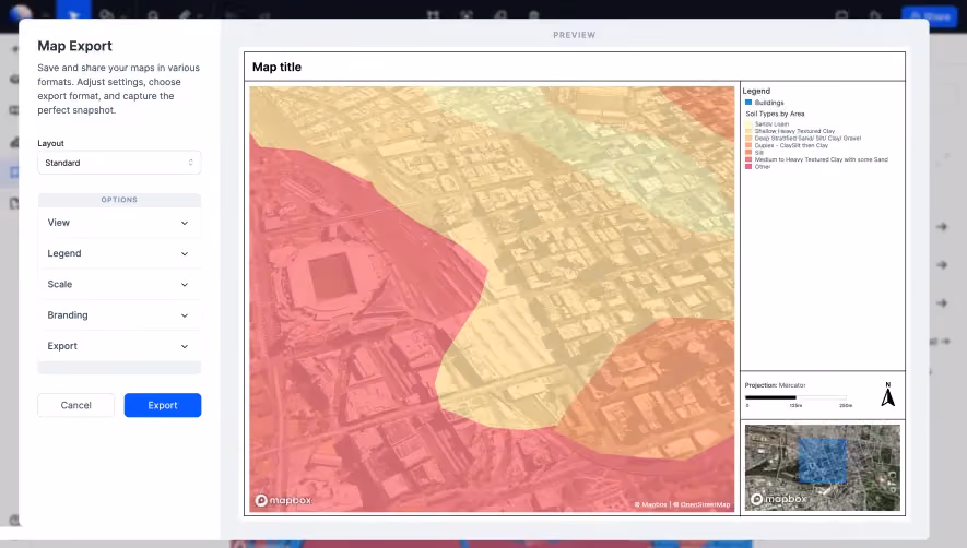 Atlas Export Map