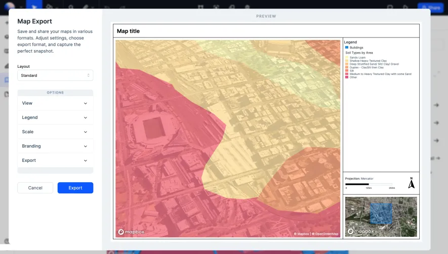 Atlas Export Map