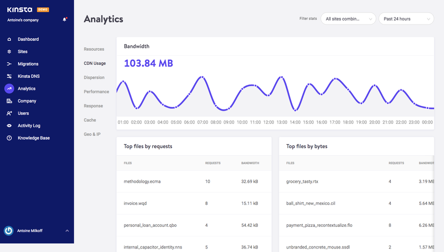 Kinsta Analytics