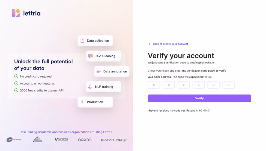 Lettria Verification
