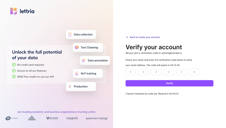 Lettria Verification