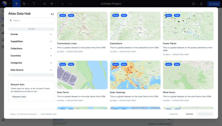 Atlas Add Dataset