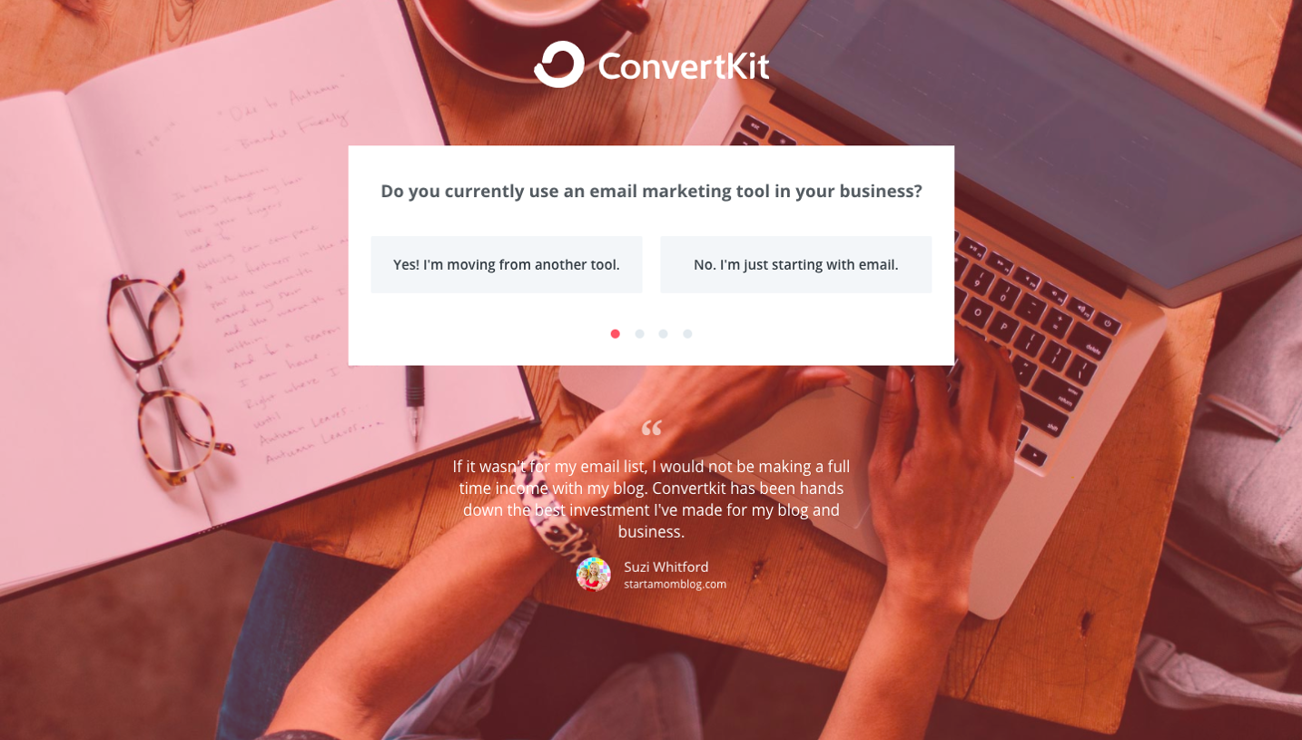 ConvertKit Signup Page