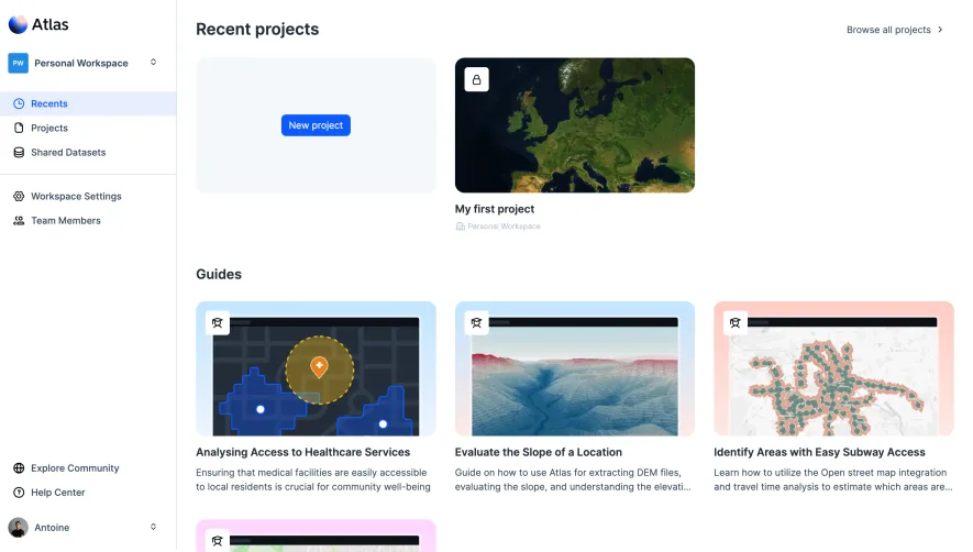 Atlas Dashboard