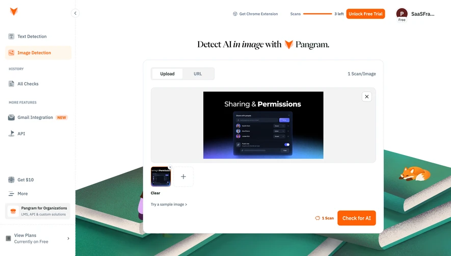 Pangram Image ready for AI detection