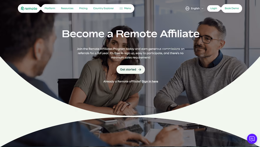 Remote Affiliate Page