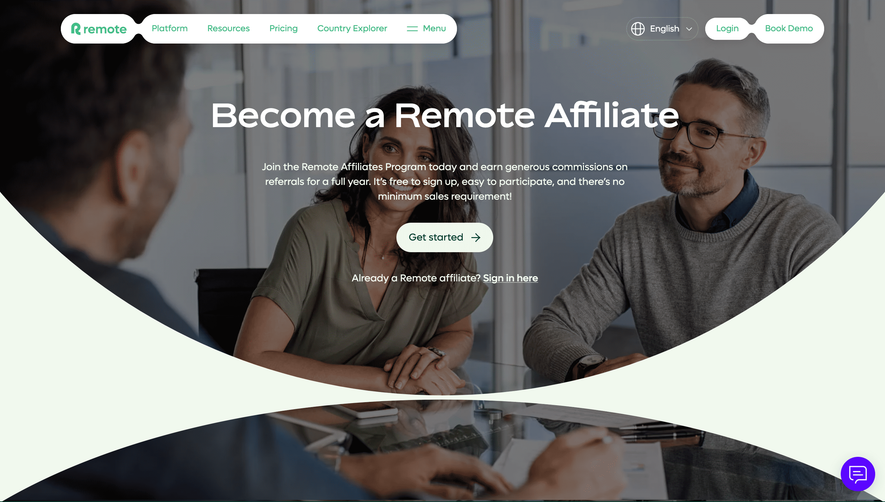 Remote Affiliate Page