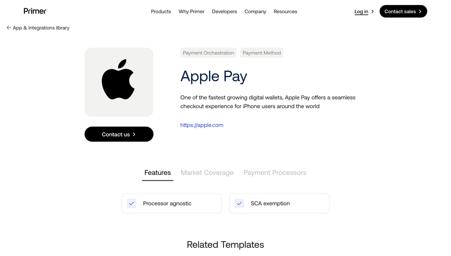 Primer Integrations Page