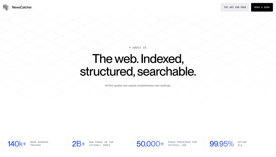 NewsCatcher Pricing Page