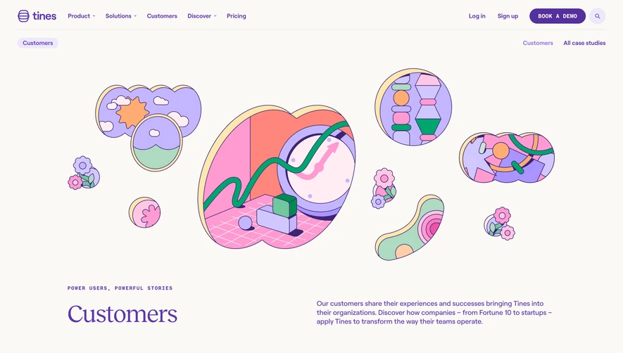 Tines Customers Page