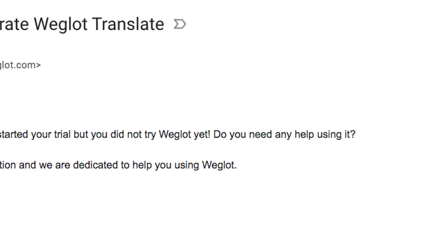 Weglot Activation Emails